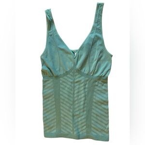 FP Movement Plunging Ribbed Seamless Tank Top - Teal - XS/S